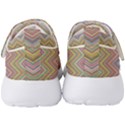 Chevron Colorful Background Vintage Men s Velcro Strap Shoes View4