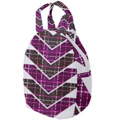 Fabric Tweed Purple Brown Pink Travel Backpacks