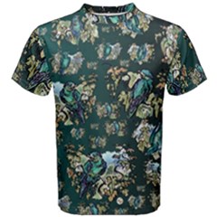 Blue Birds Of Happiness - By Larenard Men s Cotton Tee by LaRenard