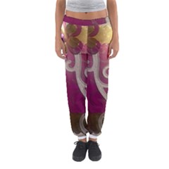 Purple Flower With Shine Women s Jogger Sweatpants by DeneWestUK