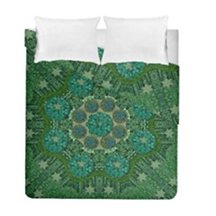 Stars Shining Over The Brightest Star In Lucky Starshine Duvet Cover Double Side (full/ Double Size) by pepitasart