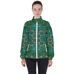 Stars Shining Over The Brightest Star In Lucky Starshine High Neck Windbreaker (women)