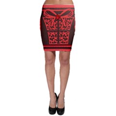 Red Present Bodycon Skirt by DeneWestUK