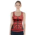 Red Present Racer Back Sports Top View1