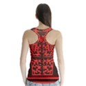 Red Present Racer Back Sports Top View2