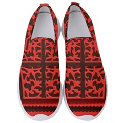 Red Present Men s Slip On Sneakers