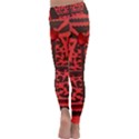 Red Present Kids  Lightweight Velour Classic Yoga Leggings View4