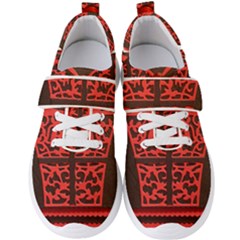 Red Present Men s Velcro Strap Shoes