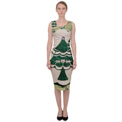 Oh Christmas Tree Sleeveless Pencil Dress