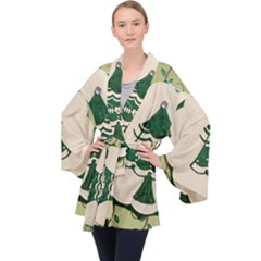 Oh Christmas Tree Velvet Kimono Robe