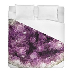 Amethyst Purple Violet Geode Slice Duvet Cover (full/ Double Size) by genx