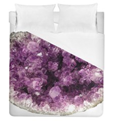 Amethyst Purple Violet Geode Slice Duvet Cover (queen Size) by genx