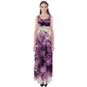 Amethyst purple violet Geode Slice Empire Waist Maxi Dress View1