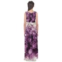 Amethyst purple violet Geode Slice Empire Waist Maxi Dress View2