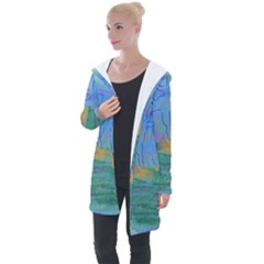 Power Of 3 Longline Hooded Cardigan