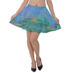 Power Of 3 Velvet Skater Skirt by PurpleDuckyDesigns