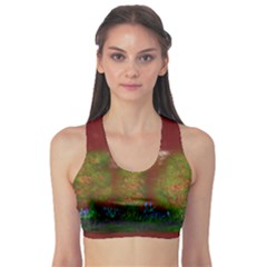 Trees Sports Bra by PurpleDuckyDesigns