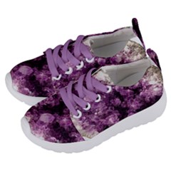 Amethyst Purple Violet Geode Slice Kids  Lightweight Sports Shoes by genx