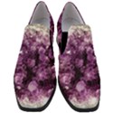 Amethyst purple violet Geode Slice Slip On Heel Loafers View1