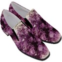 Amethyst purple violet Geode Slice Slip On Heel Loafers View3