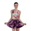 Amethyst purple violet Geode Slice Mini Skirt View1