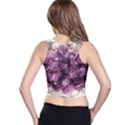 Amethyst purple violet Geode Slice Racer Back Crop Top View2