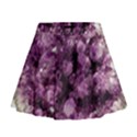 Amethyst purple violet Geode Slice Mini Flare Skirt View1