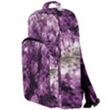 Amethyst purple violet Geode Slice Double Compartment Backpack View1