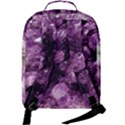 Amethyst purple violet Geode Slice Double Compartment Backpack View3