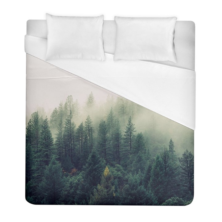 Foggy Tree Tops Duvet Cover (Full/ Double Size)