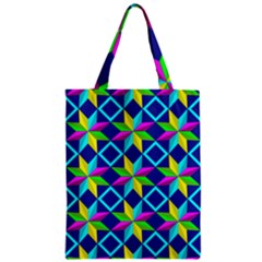 Pattern Star Abstract Background Zipper Classic Tote Bag by Pakrebo