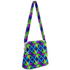 Pattern Star Abstract Background Zipper Messenger Bag