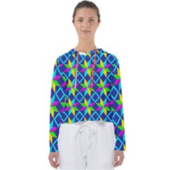 Pattern Star Abstract Background Women s Slouchy Sweat by Pakrebo