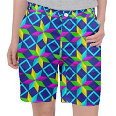 Pattern Star Abstract Background Pocket Shorts