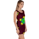 Pattern Star Vector Multi Color Bodycon Dress View3