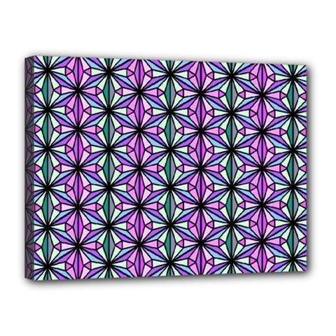 Geometric Patterns Triangle Seamless Canvas 16  X 12  (stretched) by Pakrebo