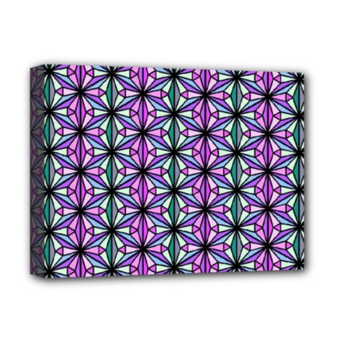 Geometric Patterns Triangle Seamless Deluxe Canvas 16  X 12  (stretched)  by Pakrebo