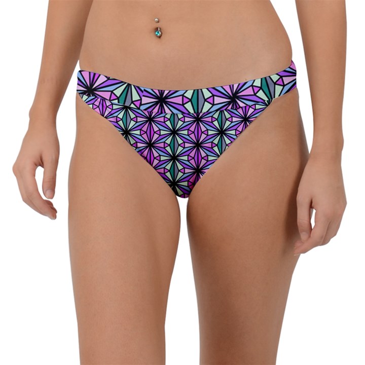 Geometric Patterns Triangle Seamless Band Bikini Bottom