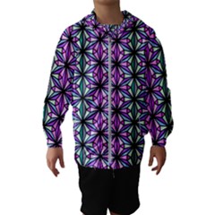 Geometric Patterns Triangle Seamless Hooded Windbreaker (kids) by Pakrebo