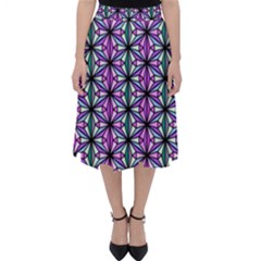 Geometric Patterns Triangle Seamless Classic Midi Skirt by Pakrebo