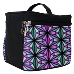 Geometric Patterns Triangle Seamless Make Up Travel Bag (small)