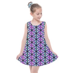 Geometric Patterns Triangle Seamless Kids  Summer Dress by Pakrebo