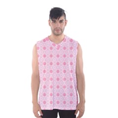 Traditional Patterns Pink Octagon Men s Basketball Tank Top by Pakrebo