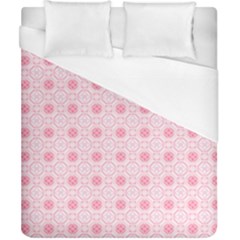 Traditional Patterns Pink Octagon Duvet Cover (california King Size) by Pakrebo