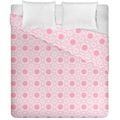 Traditional Patterns Pink Octagon Duvet Cover Double Side (california King Size) by Pakrebo