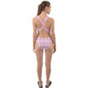 Traditional Patterns Pink Octagon Cut-Out Back One Piece Swimsuit View2