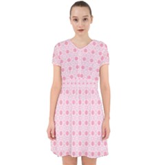 Traditional Patterns Pink Octagon Adorable In Chiffon Dress