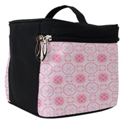 Traditional Patterns Pink Octagon Make Up Travel Bag (small)