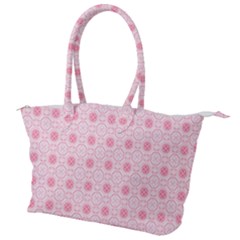 Traditional Patterns Pink Octagon Canvas Shoulder Bag