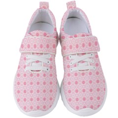 Traditional Patterns Pink Octagon Women s Velcro Strap Shoes